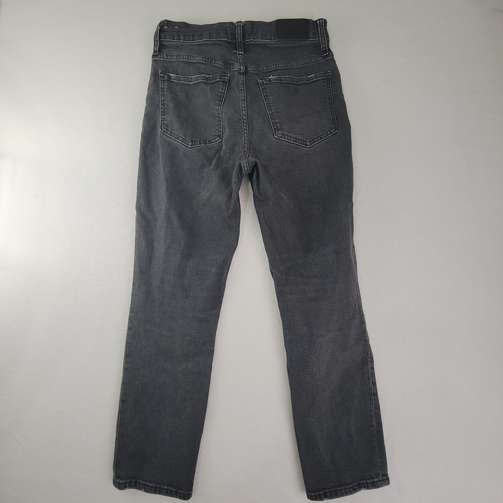 Madewell The Perfect Vintage Crop Jeans Womens High Rise Black Wash Denim Sz 27 - Picture 2 of 16